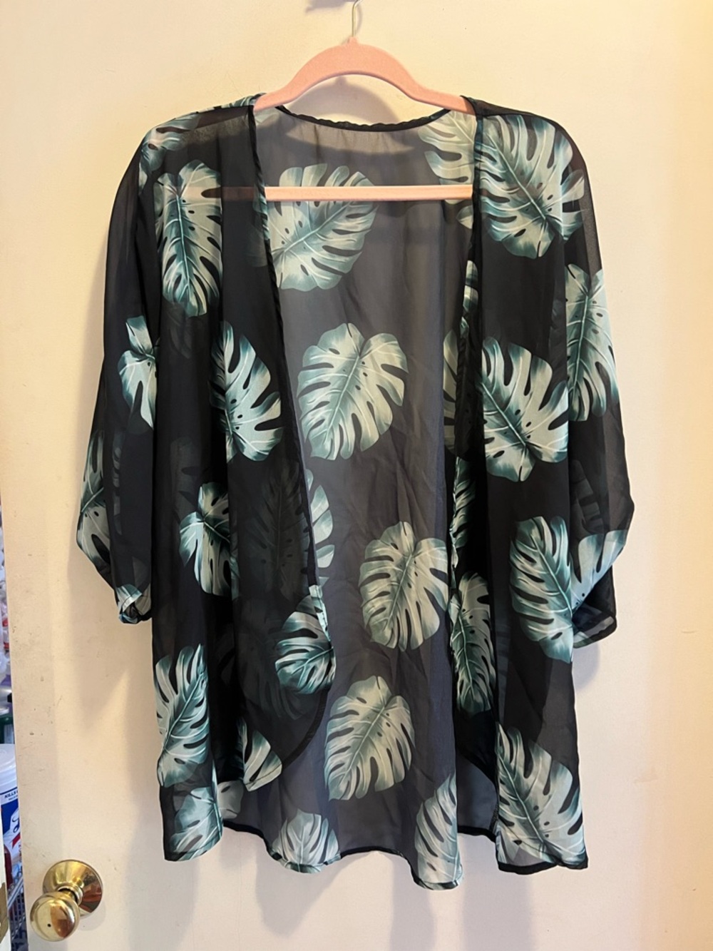 Monstera Swim Cover Up